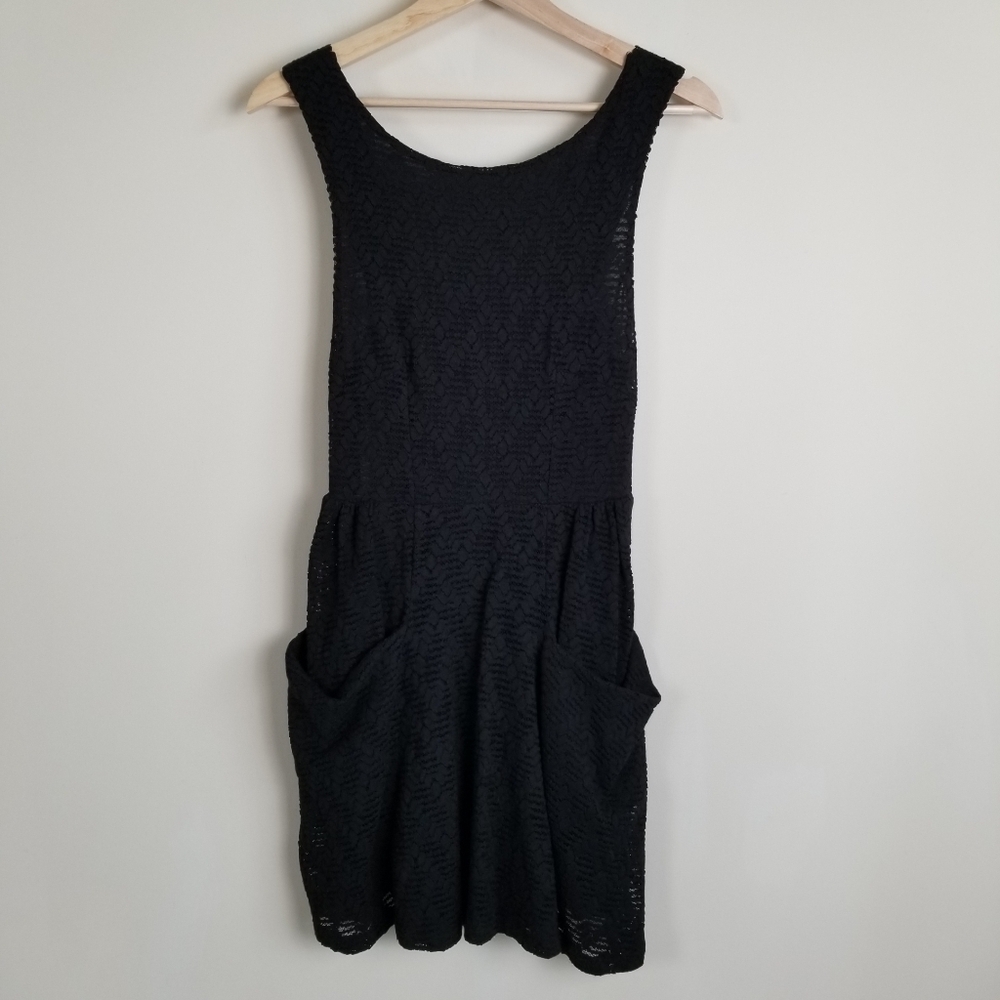 Free People Textured Lace Mini Dress Measures To XS